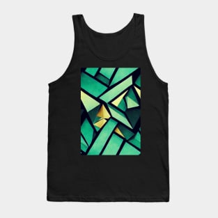 Jewel Pattern - Green Emerald, for a bit of luxury in your life! #5 Tank Top